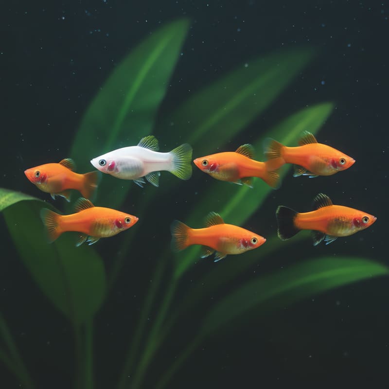 10 × Assorted Platies (Xiphophorus maculatus)