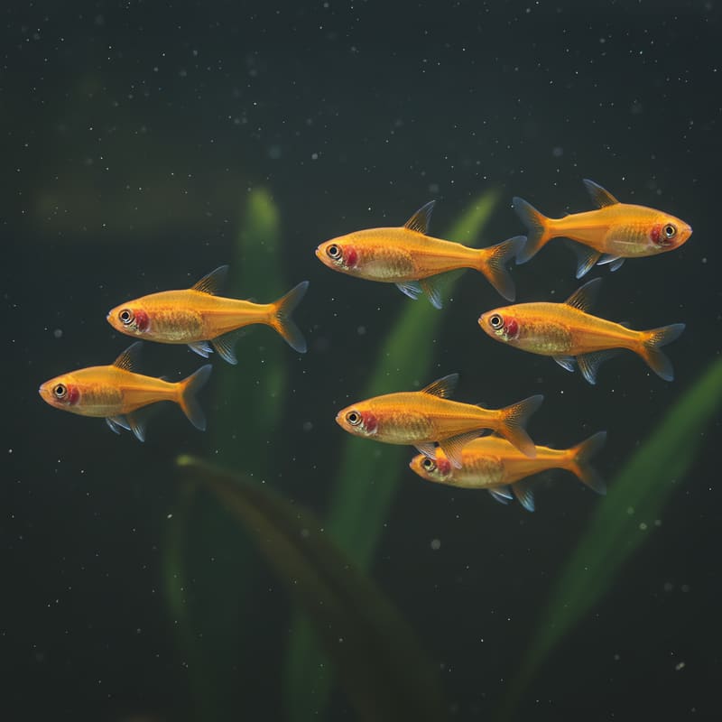 10 × Ember Tetras (Hyphessobrycon amandae)