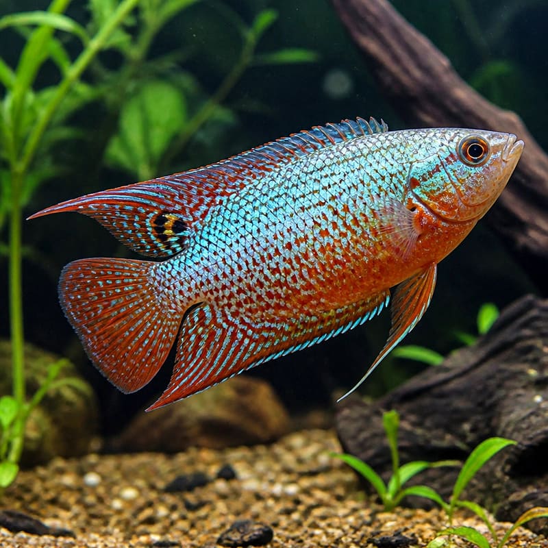 Macropodus opercularis fire ice — X Paradise Fish - Paradise Gourami - Macropodus Opercularis - Labyrinth Fish