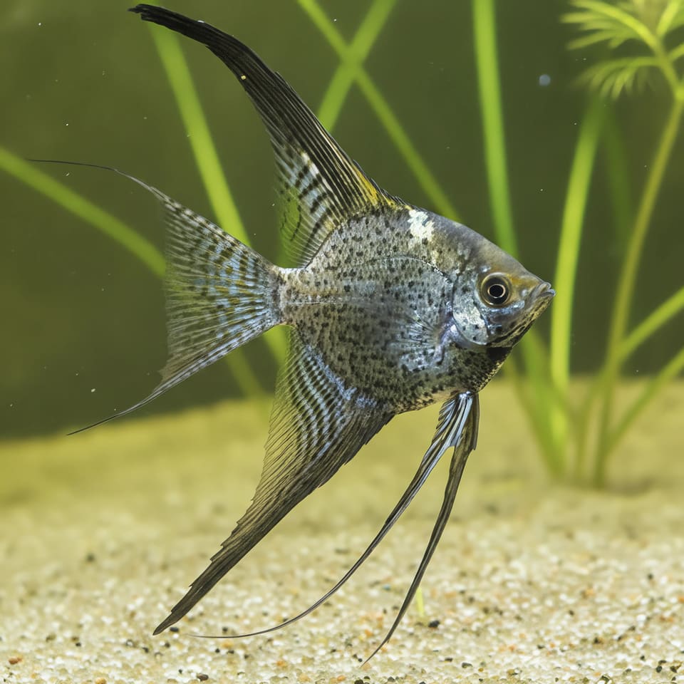 California Angelfish (Pterophyllum scalare)