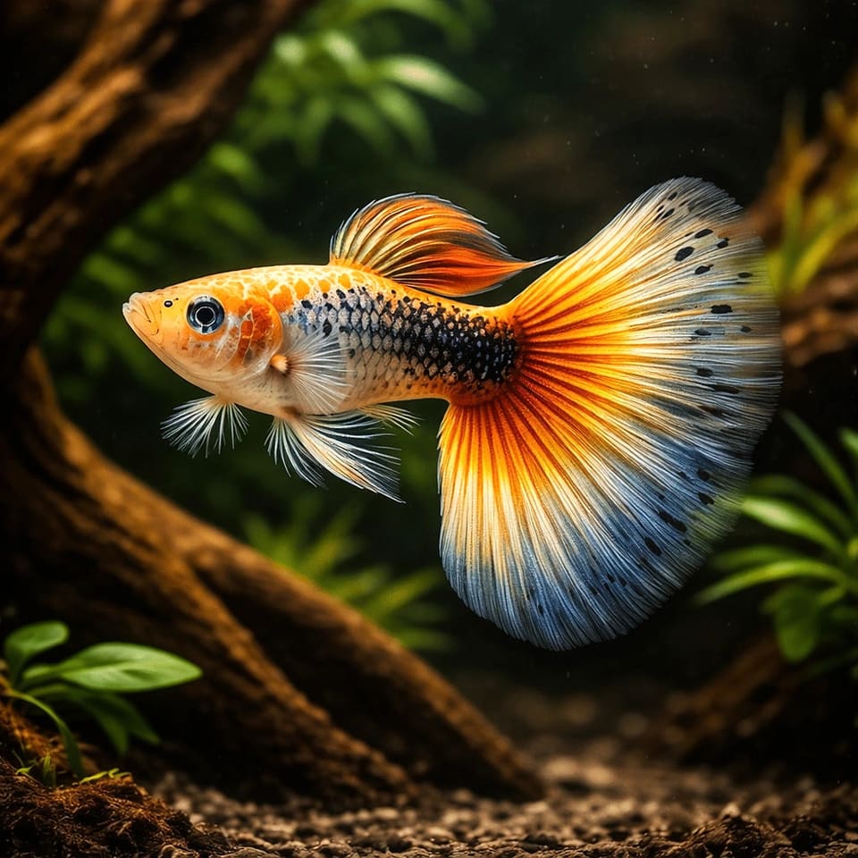 Guppy male (Poecilia reticulata male mix) - Tropical Fish for Sale UK