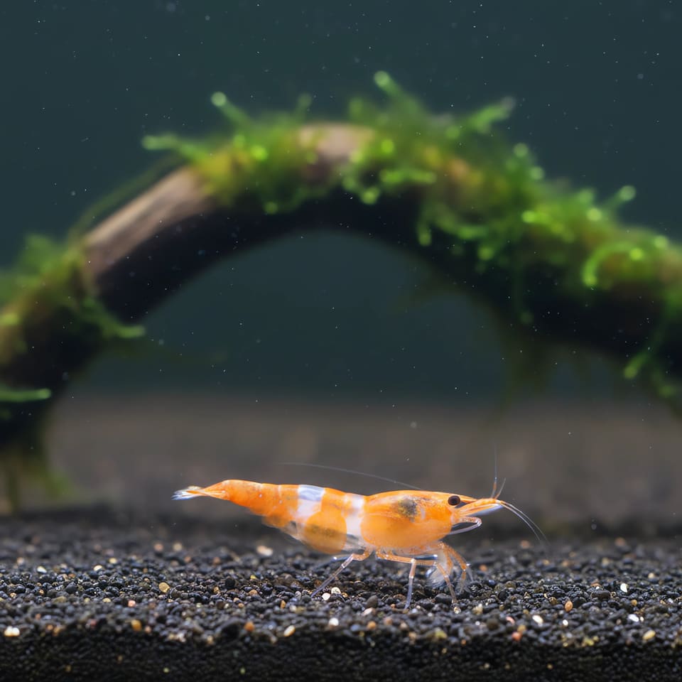 Orange Rili Shrimp (Neocaridina davidi)