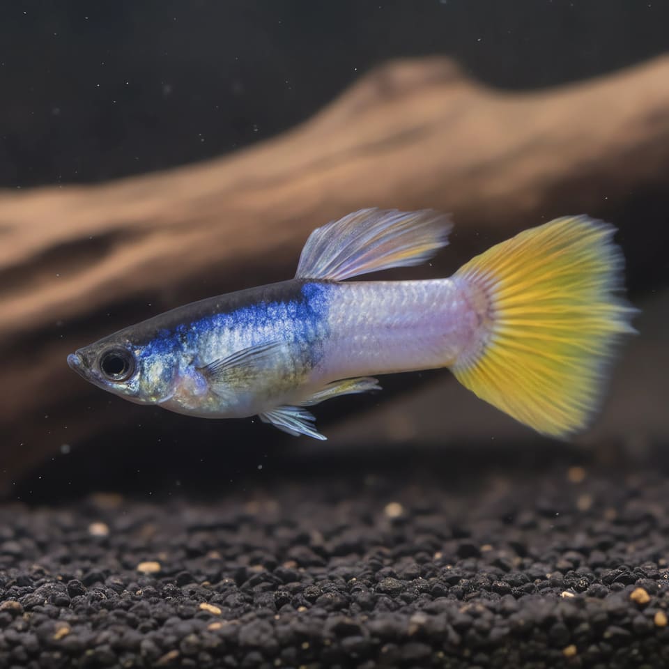 Poecilia reticulata male yellow - Tropical Fish for Sale UK