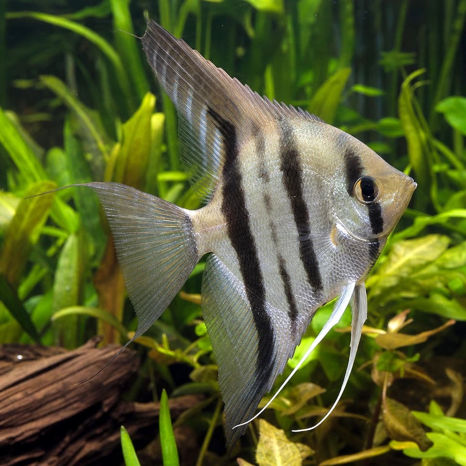 Rio Nanay Angelfish (Pterophyllum scalare)