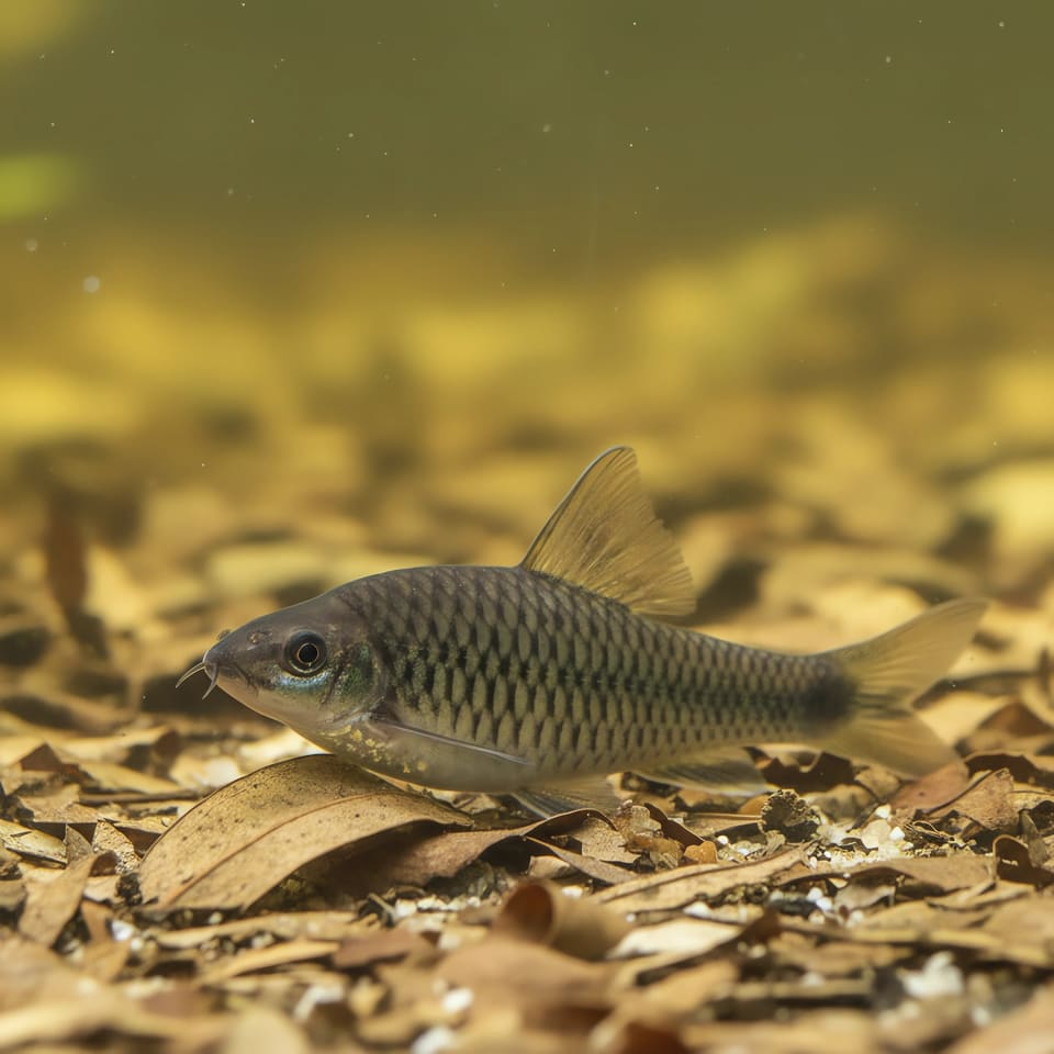 Silver flying fox (Crossocheilus reticulatus) - Tropical Fish for Sale UK